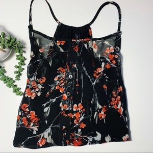 Full Tilt Sheer Black Floral Top